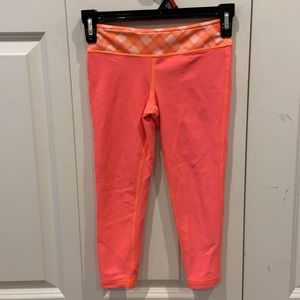 Ivivva Fluorescent Orange Crop Leggings